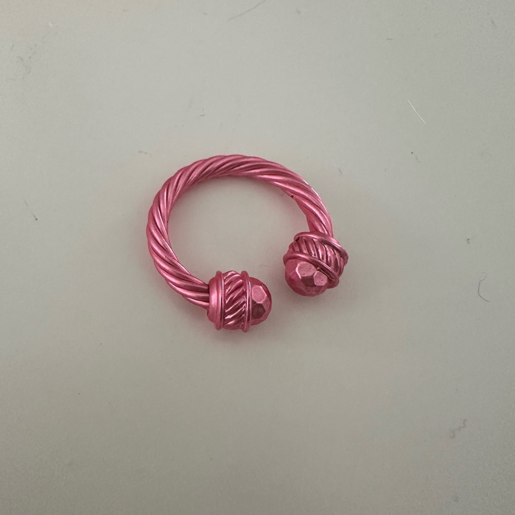 Pink Adjustable Ring